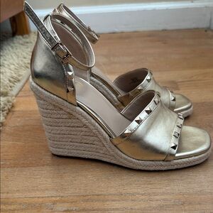 Mix No. 6 Metallic Wedge Sandals